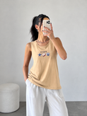 تاپ زنانه پنبه سوپر طرح صدف | پانوکا