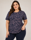 تیشرت زنانه نخ پنبه طرح ببری، L تا 5XL | پانوکا